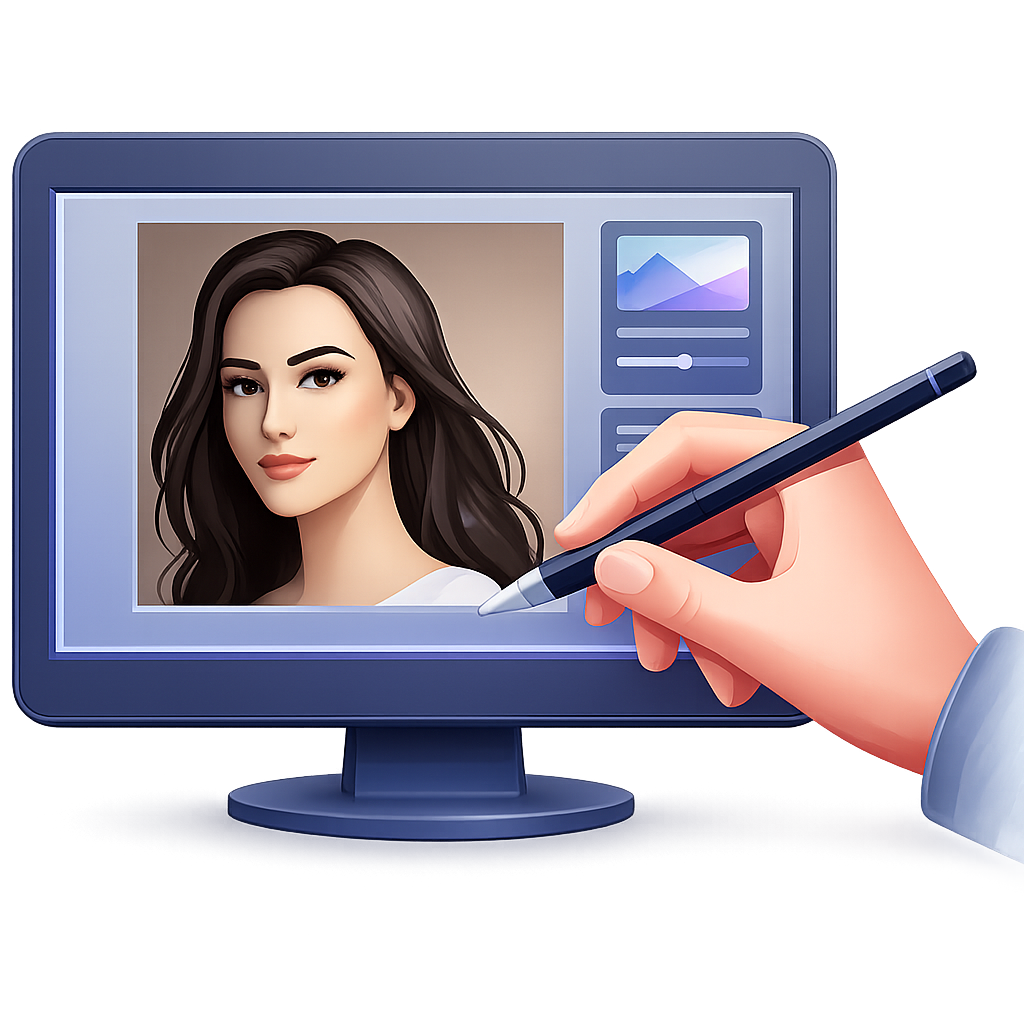 Manual Precision Retouching